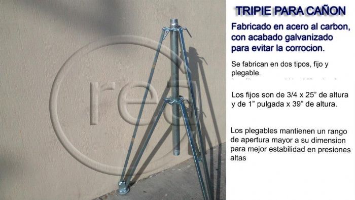 Tripie base para cañon 